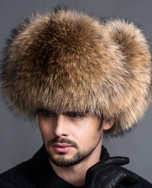 Lil Yachty Fur Hat Mens Raccoon Fur Trapper Hat