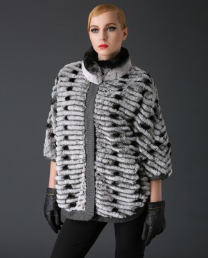 Rex Rabbit Fur Jacket with Cashmere Inner