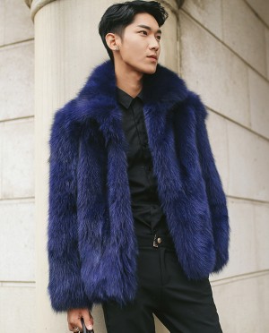 Mens Fox Fur Jacket