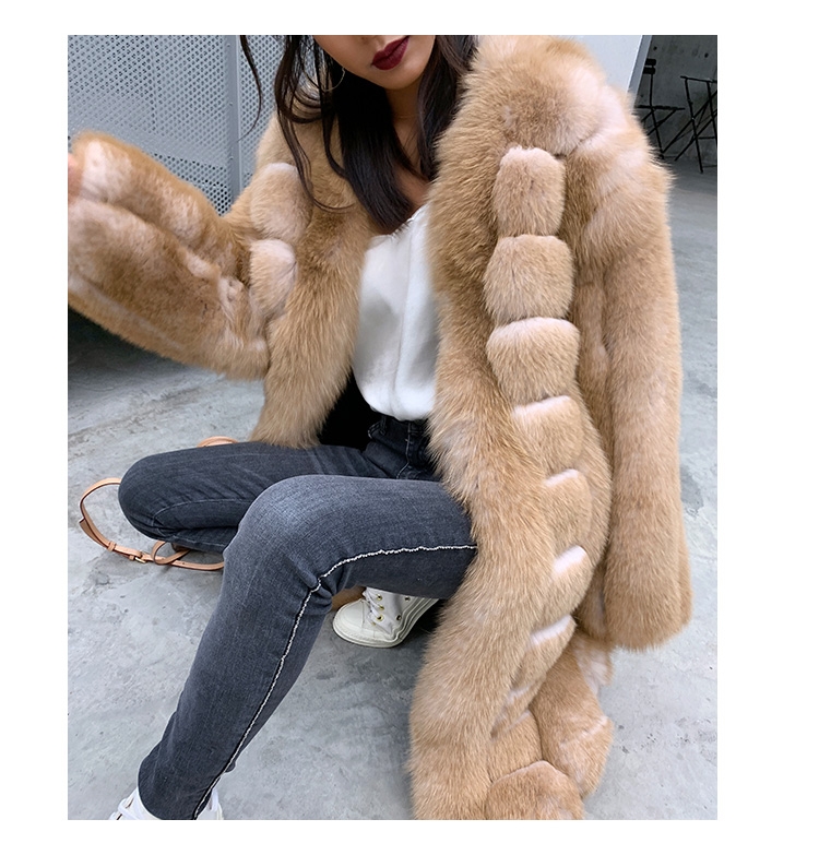 Fox Fur Long Coat 0053b-5