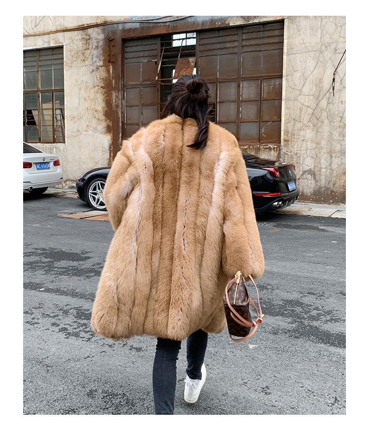 Fox Fur Long Coat 0053b-7