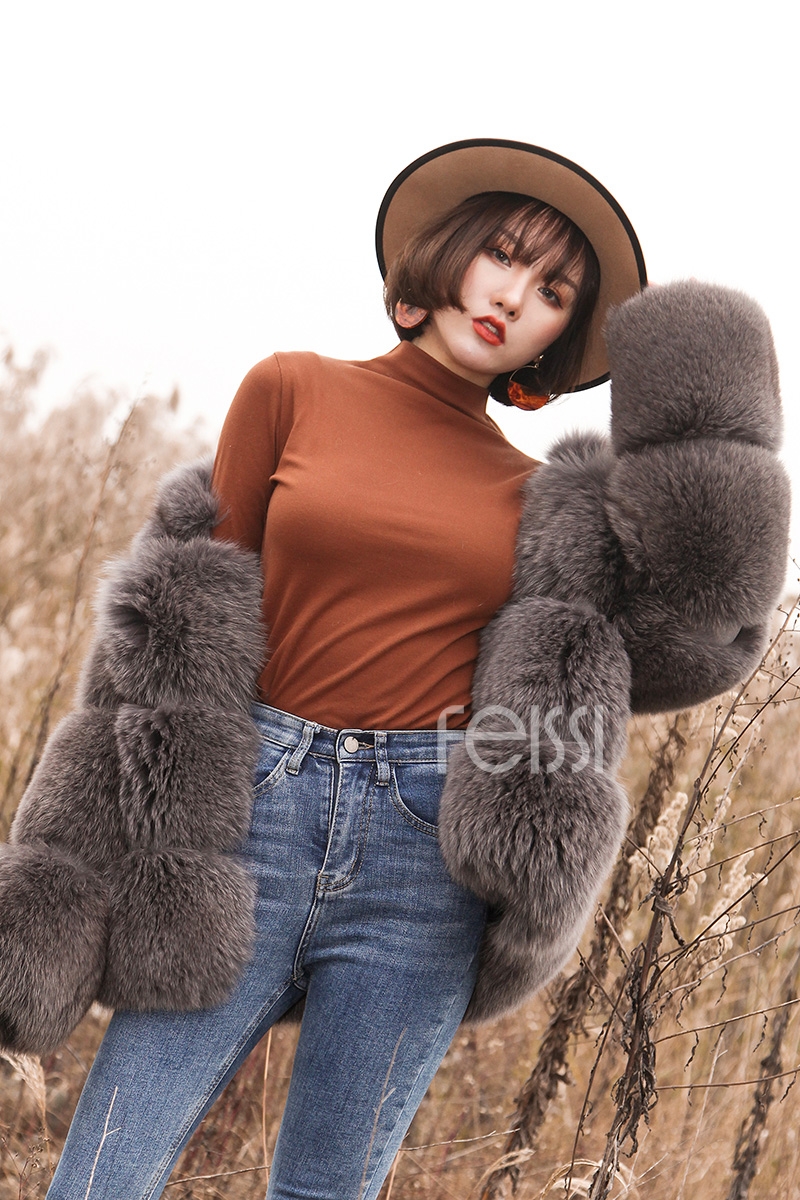 Fox Fur Coat 883b Details 11