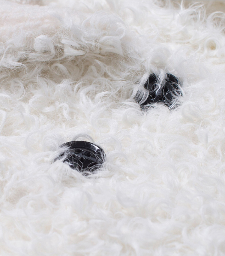 Full Length Shearling Sheep Fur Coat 705 Details 3