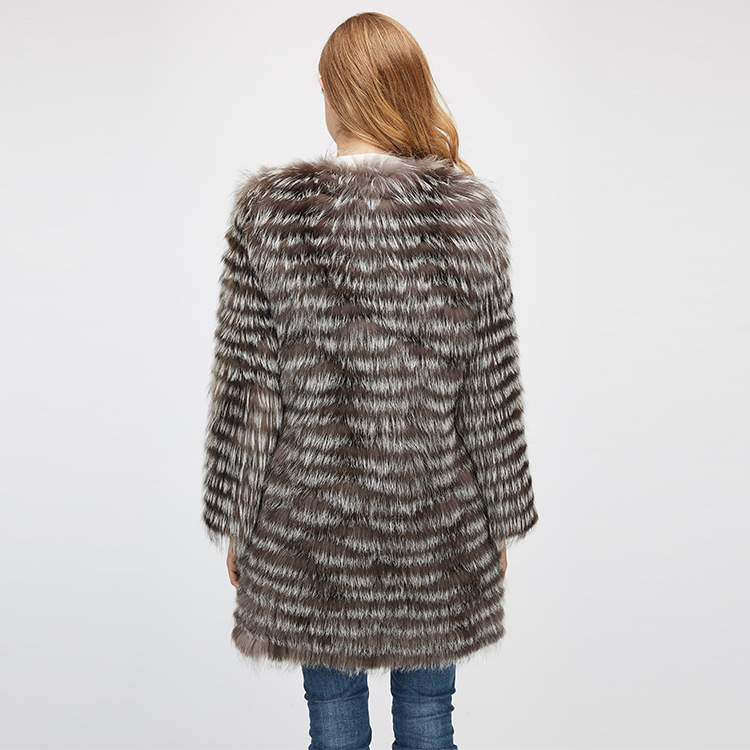 Silver Fox Fur Jacket 970 Details 9