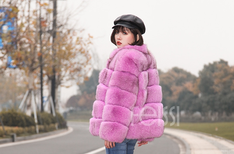 Fox Fur Jacket 986 details 5