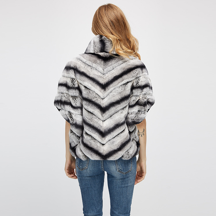 Batwing Rex Rabbit Fur Jacket 953 Details 8