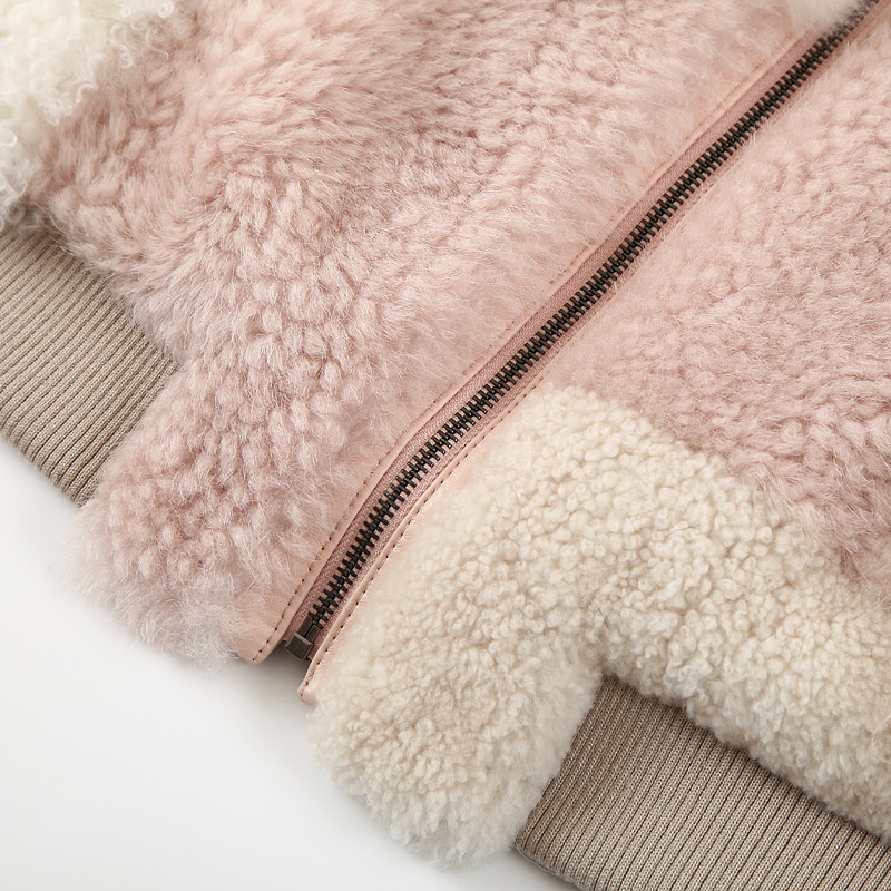 Shearling Sheep Fur Jacket 097 Details 13