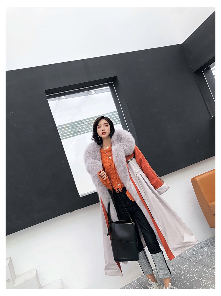 Fox Fur Trim Long Parka with Down-Filled Liner 282-14