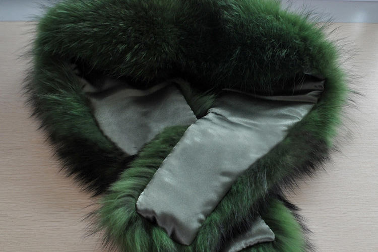 Raccoon Fur Shawl 838 Brown 4
