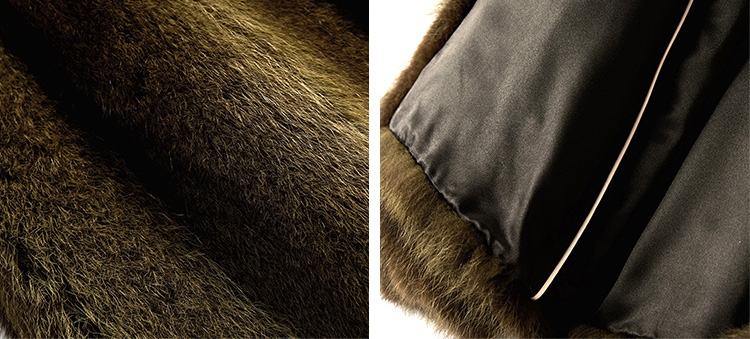 Men's Raccoon Fur Coat 383-5